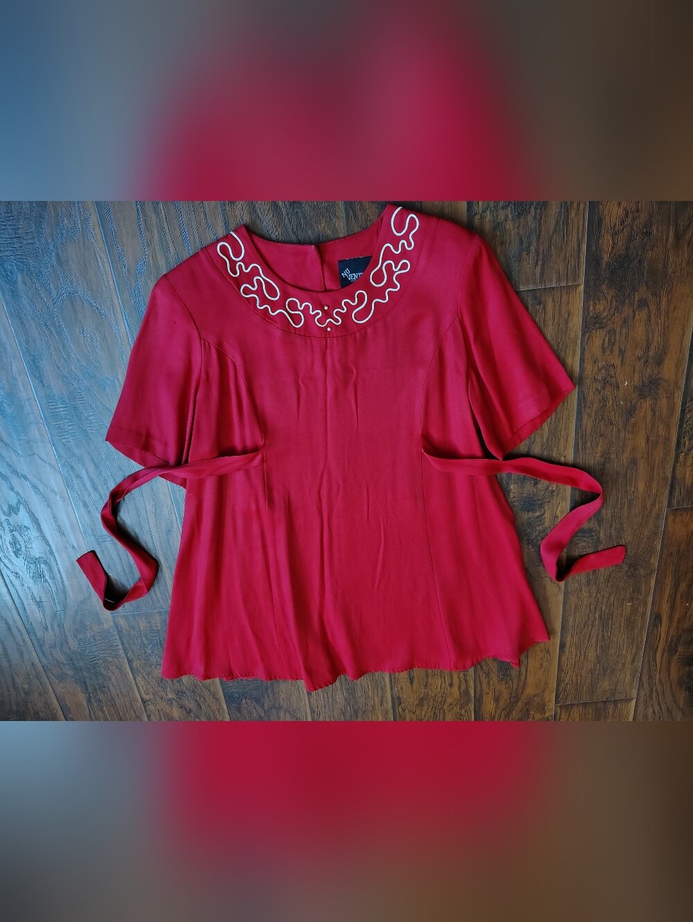 Vintage 80s Nu Venture red babydoll mini dress Size S
